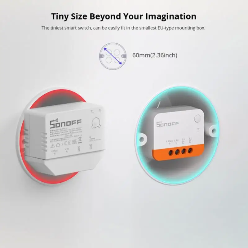 Smart Switch 1~5PCS SONOFF ZBMINIL2 Extreme ZigBee Mini Smart Switch No Neutral Wire Required Two-Way Wireless Control EWeLink Alexa Google