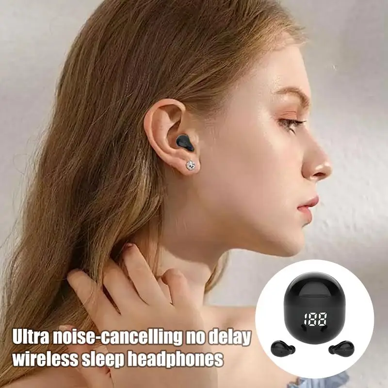 Noise Blocking Wireless Headset Clear Sound Quality Wireless Earbuds Long Battery Life Lightweight Earphone For Women Men Adult