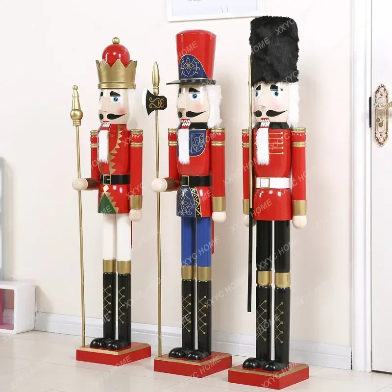 

120cm Nutcracker Puppet Soldier Decoration Nordic Home Hotel Cafe Decoration Decoration Gift home decoration accessories