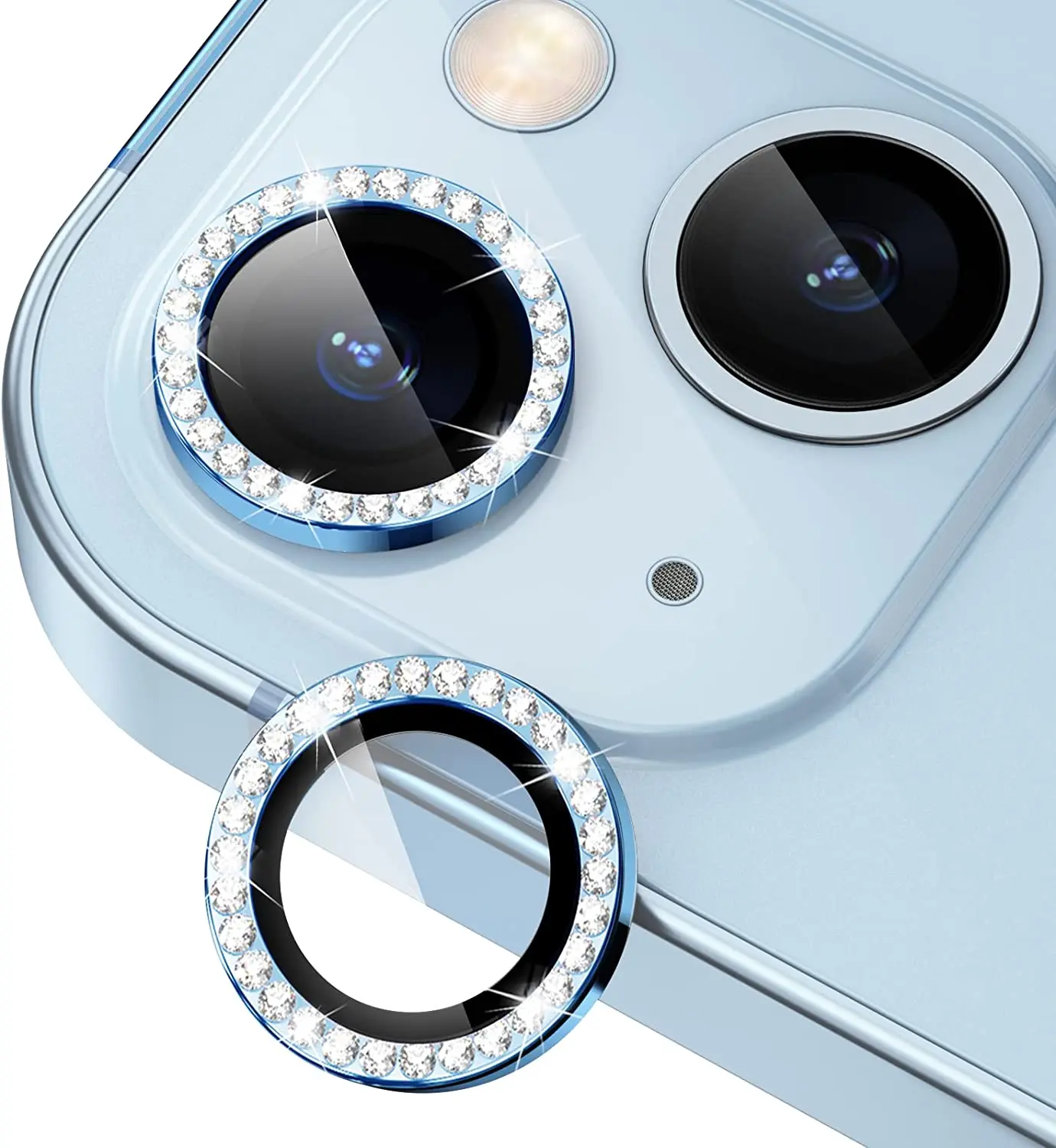 Glitter Diamond Tempered Glass Camera Lens Protector Screen Film