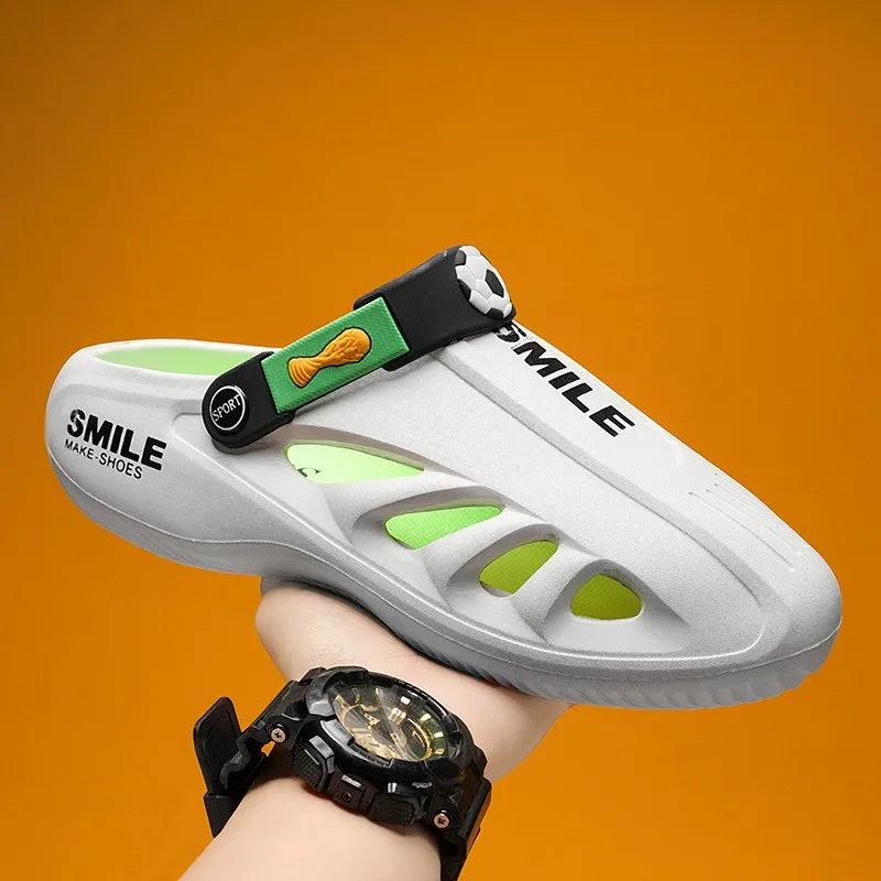 2024 New Fashion Men Slippers EVA Soft Sandals For Men Indoor Outdoor  Casual Shoes Beach Garden Slides