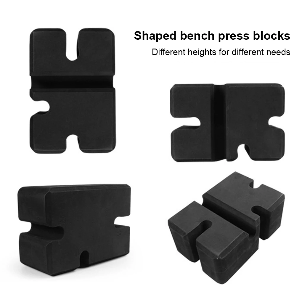 Bench Press Block Board Adjustable Weight Lifting with Grooves Training