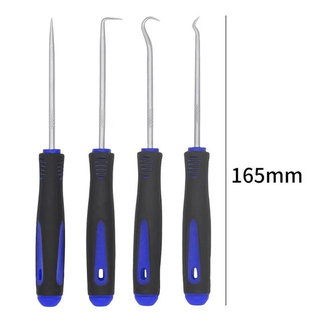 4Pcs Car Oil Seal Screwdrivers Set Car Auto Oil Seal O-Ring Seal Gasket Pick Puller Remover Pick Hooks Tools Car Repair Tools 4