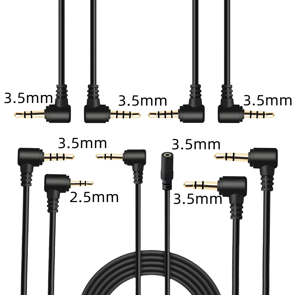 GoldPlated35mm18JackAuxCable90DegreeRightAngleStereoAudio