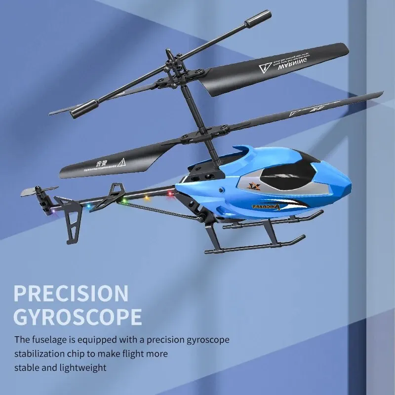 Remote Control Helicopter Mini Helicopter Toys Remote Control Helicopter Aircraft with Altitude Hold One Key Take Off/Landing 3.5 Channel Gyro Stabilizer