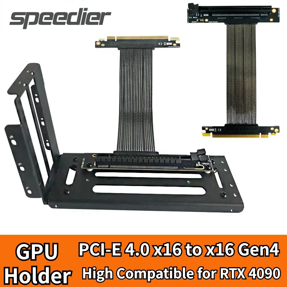 Premium Super Speed Pci-E 4.0 X16 Scheda Grafica Rtx 4090 Riser Cable Pci-Express 4.0 Gen4 Riser Extender Supporto Verticale Atx Gpu