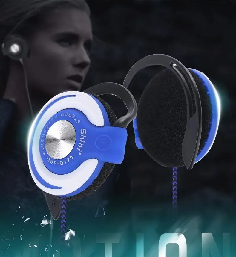 Auriculares Con Gancho Para La Oreja, Audífonos Con Cable De Bajo Ruido, HIFI, Graves Pesados, Auriculares De Música Ajustable 4