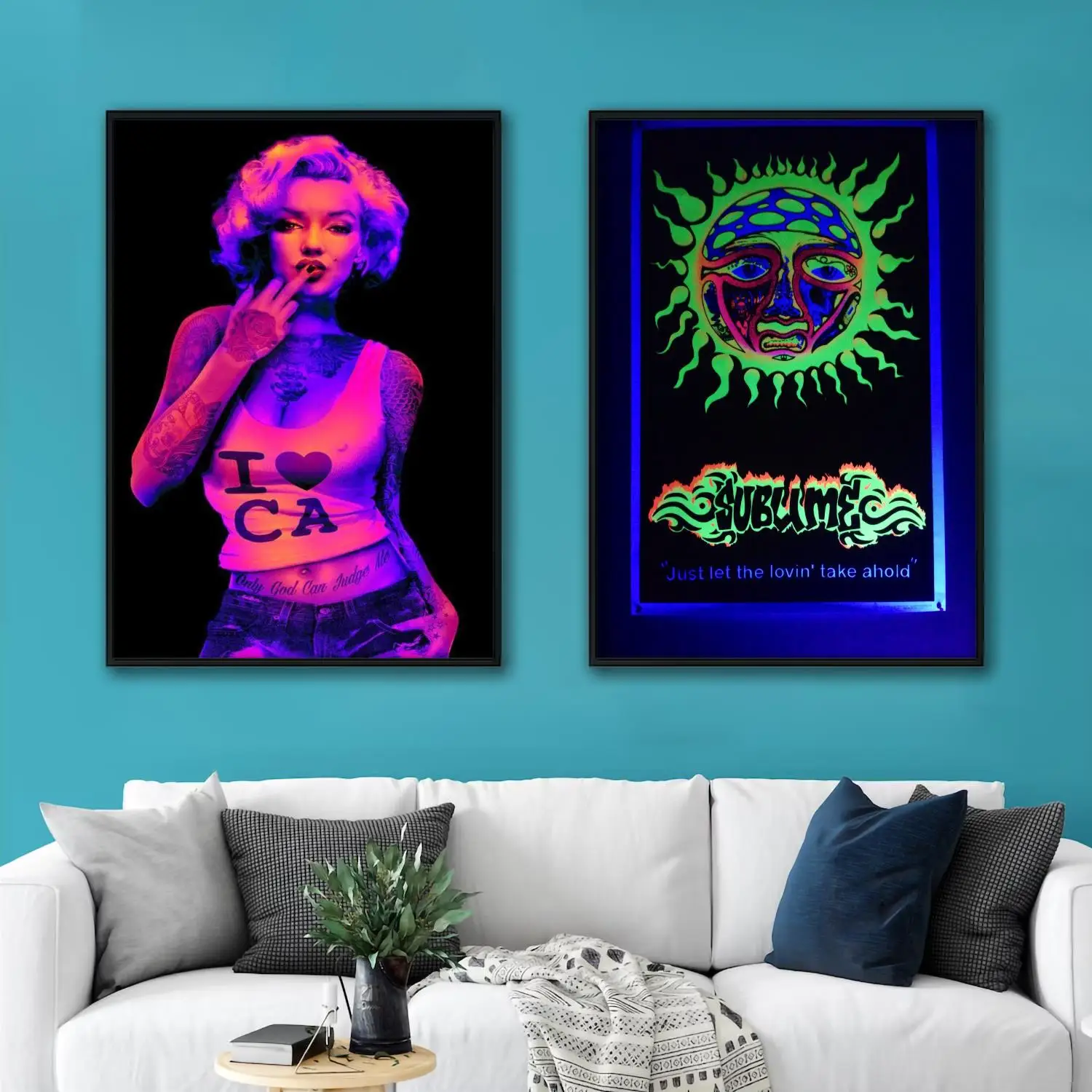 

blacklight poster Decorative Canvas Posters Room Bar Cafe Decor Gift Print Art Wall Paintings