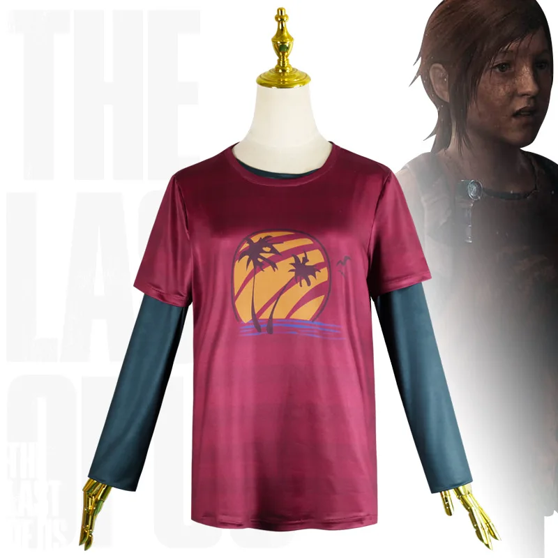 

The Last of Us Ellie Williams Cosplay Costume Shirt Outfits For Adult kids Role Play Tops Halloween Carnival Coat