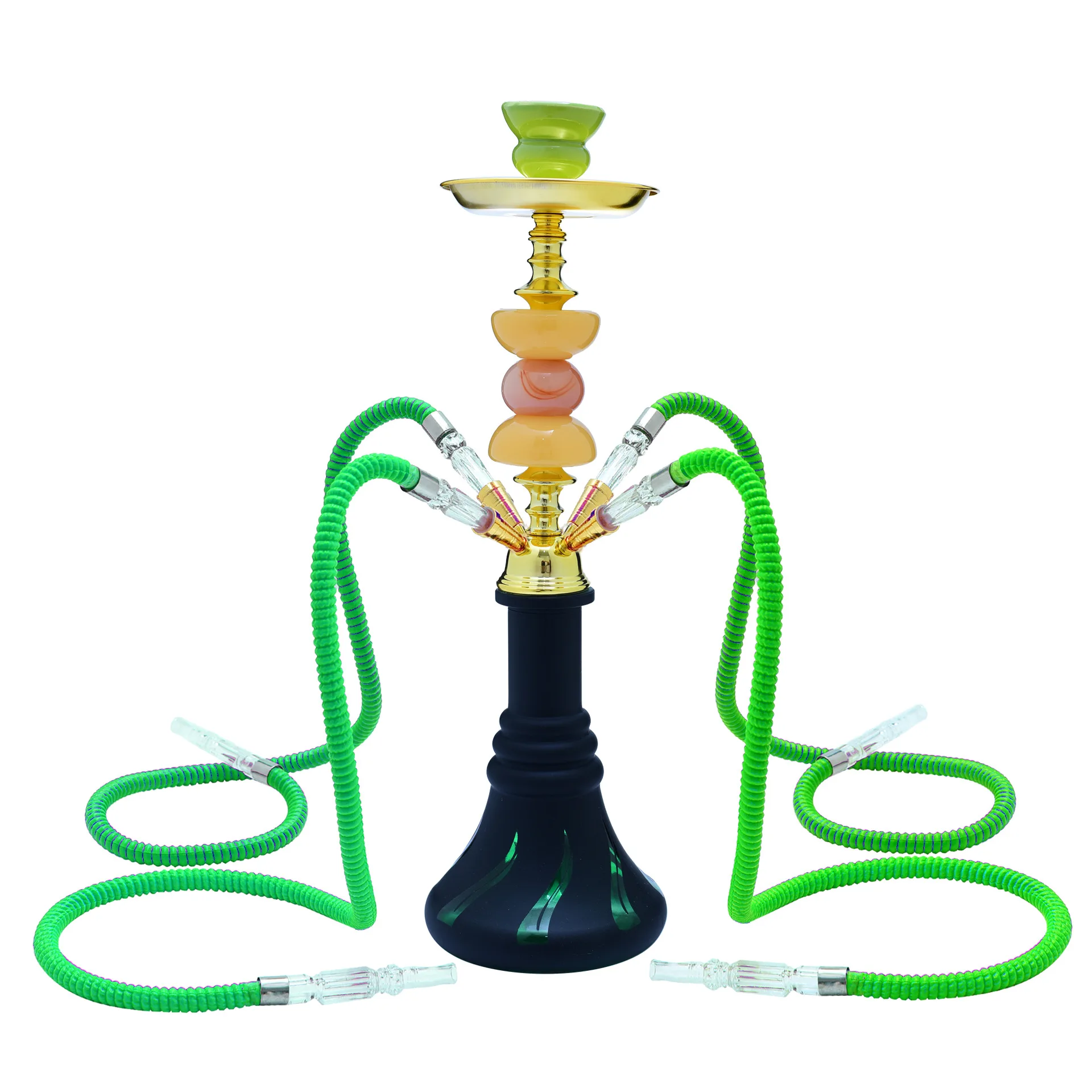 

DEJAYA стеклянная трубка для кальяна Cachimba полная трубка для Чича наргиле аксессуары для курения бар клуб Вечеринка 4 шланга