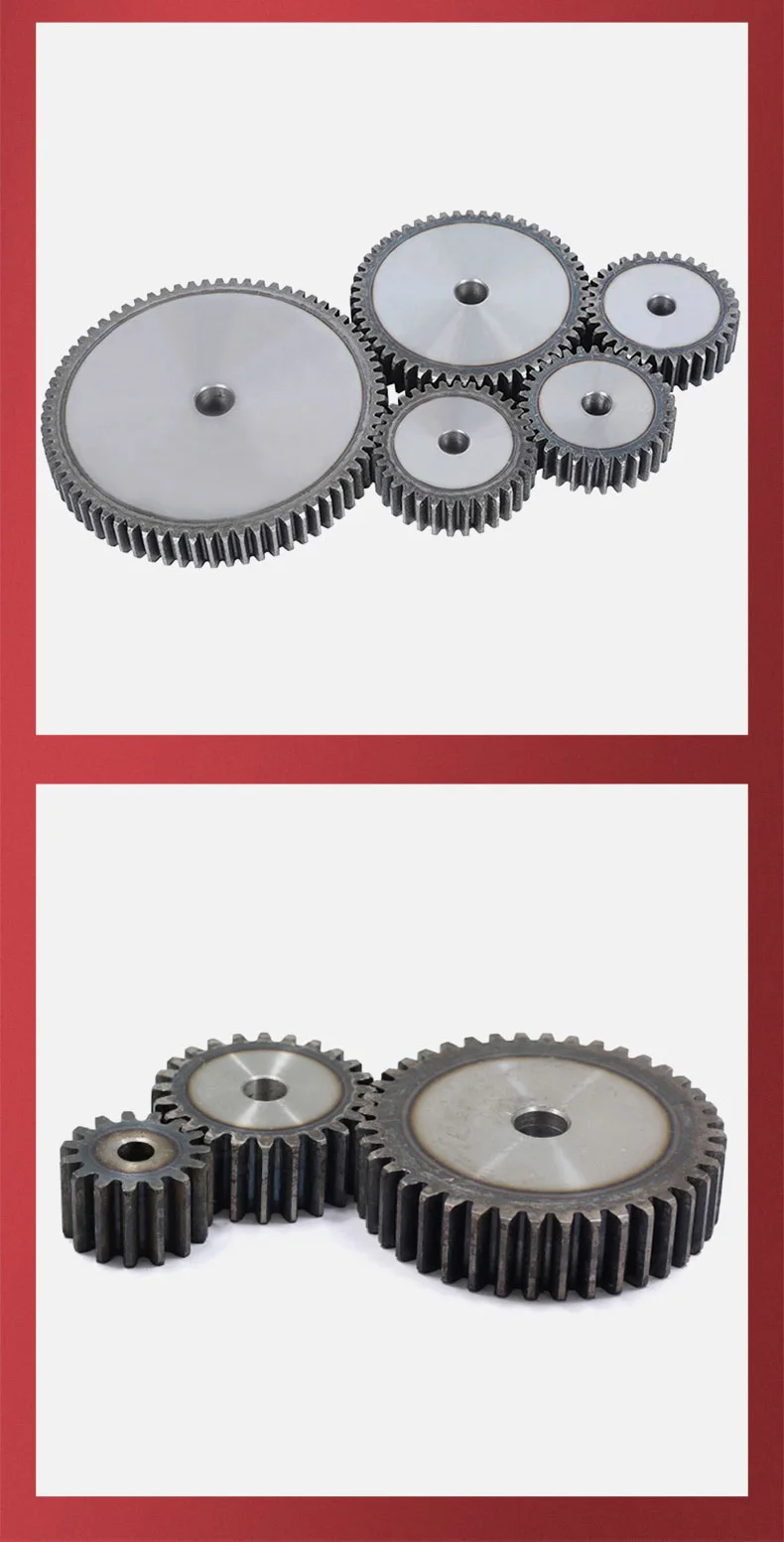 Standard 5 Module Stirnräder 10-50 Zähne 45 # Zahnoberfläche mit Standarddicke aus Stahl, gedämpft – Detail 10