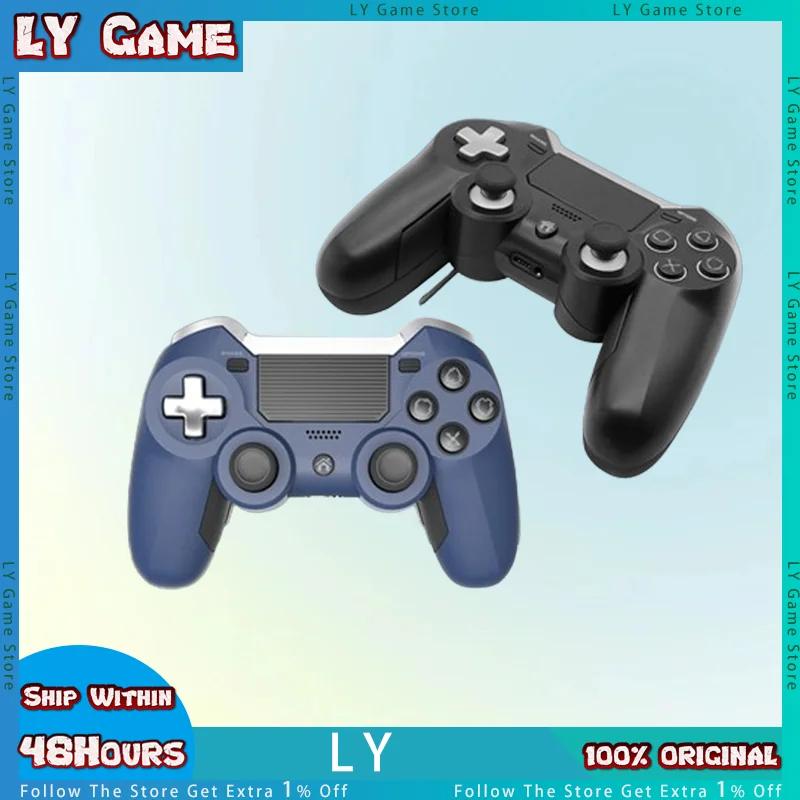 

Беспроводной игровой контроллер PS4/Slim/Pro, Bluetooth геймпад с соматосенсорной сенсорной панелью, с вибрацией и двойным мотором, PS4 на заказ