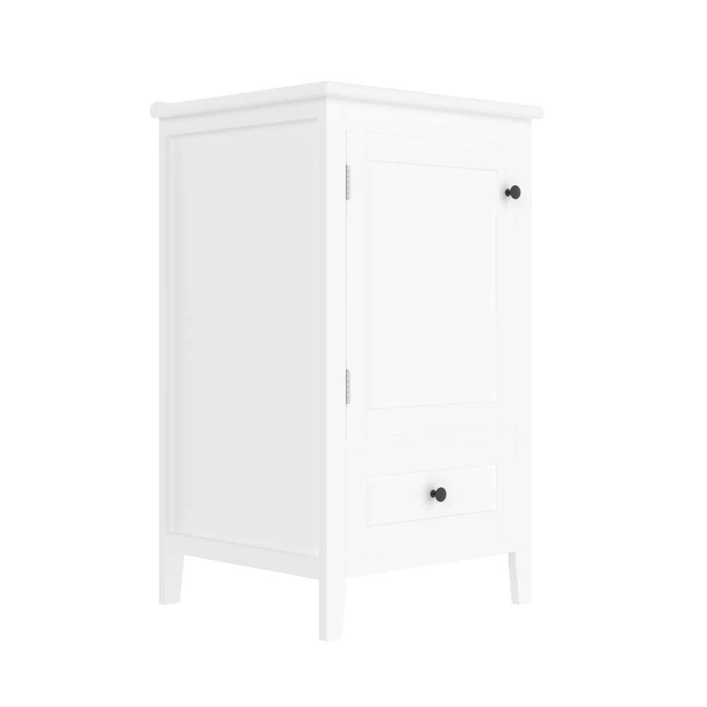 51 x 46 x 85 cm Stand-Badezimmerschrank mit Waschbecken, geräuschlose Schublade mit großem Fassungsvermögen, verstellbarem Regal, Keramikwaschbecken – Detail 14