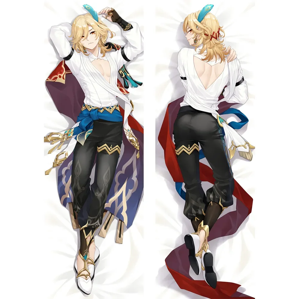 

Genshin Impact Kaveh Anime Game Decorative Dakimakura Cosplay Pillowcase Hugging Cushion Cover Otaku Gifts Peachskin 2WAY