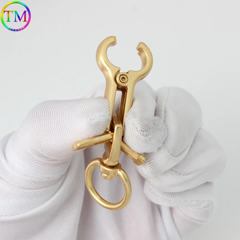 Safety Durable Metal Clip Swivel Lobster Clasp Swivel Snap Hook With Lock For Bag Purse Handbag Strap Chain Hardware Accessories