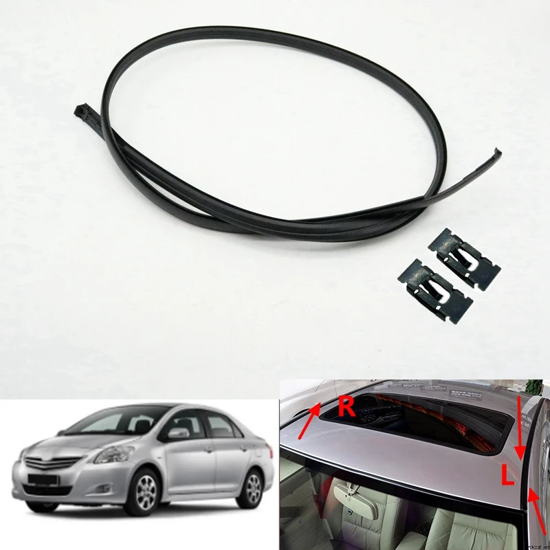 Auto Car Roof Drip Finish Moulding Seal Strips For TOYOTA YARIS Sedan AU Vios 2007-2013 (Asian）Vitz 2009-2011