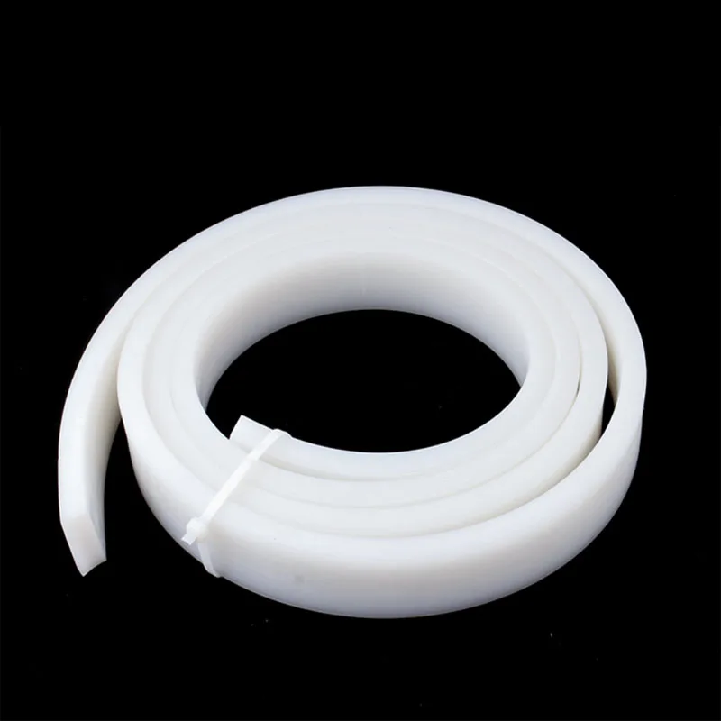 White Solid  Silicone Rubber Sealing Strip High Temperature Resistant Waterproof Water Blocking Seal Weatherstrip Window Gasket