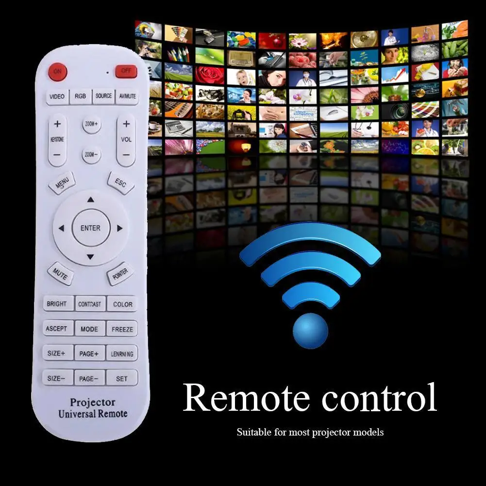 Universal Projector Remote Home Theater Accessories Replacement for Projectors - 5