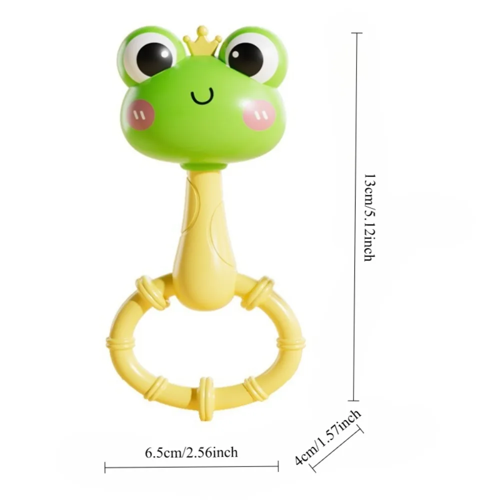 Frog Sensory Toy, Interactive & Sand Shaker with Sound, Soft Grip, Vibrant Colors, Easyclean, Playful Design, Learning gift