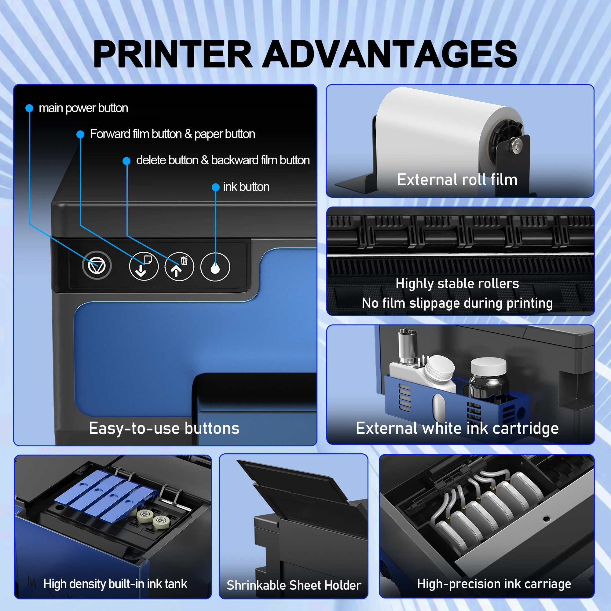 Colorsun A4 DTF 전사 프린터 L8058 DTF impresora For Epson xp600 a4 티셔츠 후드 신발 모자 용 필름 프린터에 직접 연결