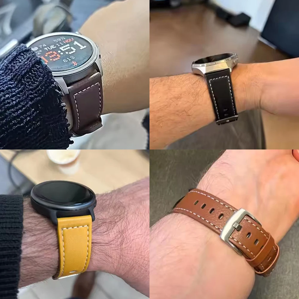 Elegant Leather Watchbands – Compatible with Various Models and Sizes