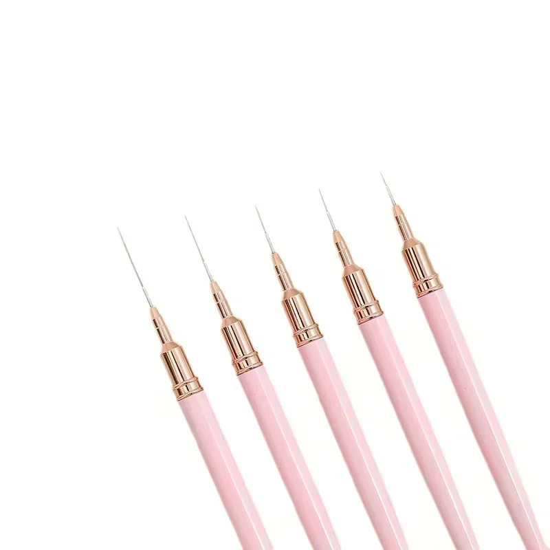 Nail Art Pens Nail Art Brushes Nail Brushes Nail Art Tools Gel Nail Tools 7/9/11/15/25MM/1pc Nail Liner Brush Set Handle Drawing Lines Stripe Painting Flower Pen Manicure