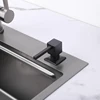 Square Stainless Steel Pump Head Large Capacity 500ml Kitchen Brushed Nickel Soap Dispenser Liquid Soap Dispenser Kitchen sink 4