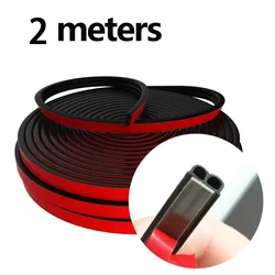 Universal B - shaped Self - adhesive Rubber Door Seal Strip for Sound Insulation and Weatherproofing (25m) (2M)
