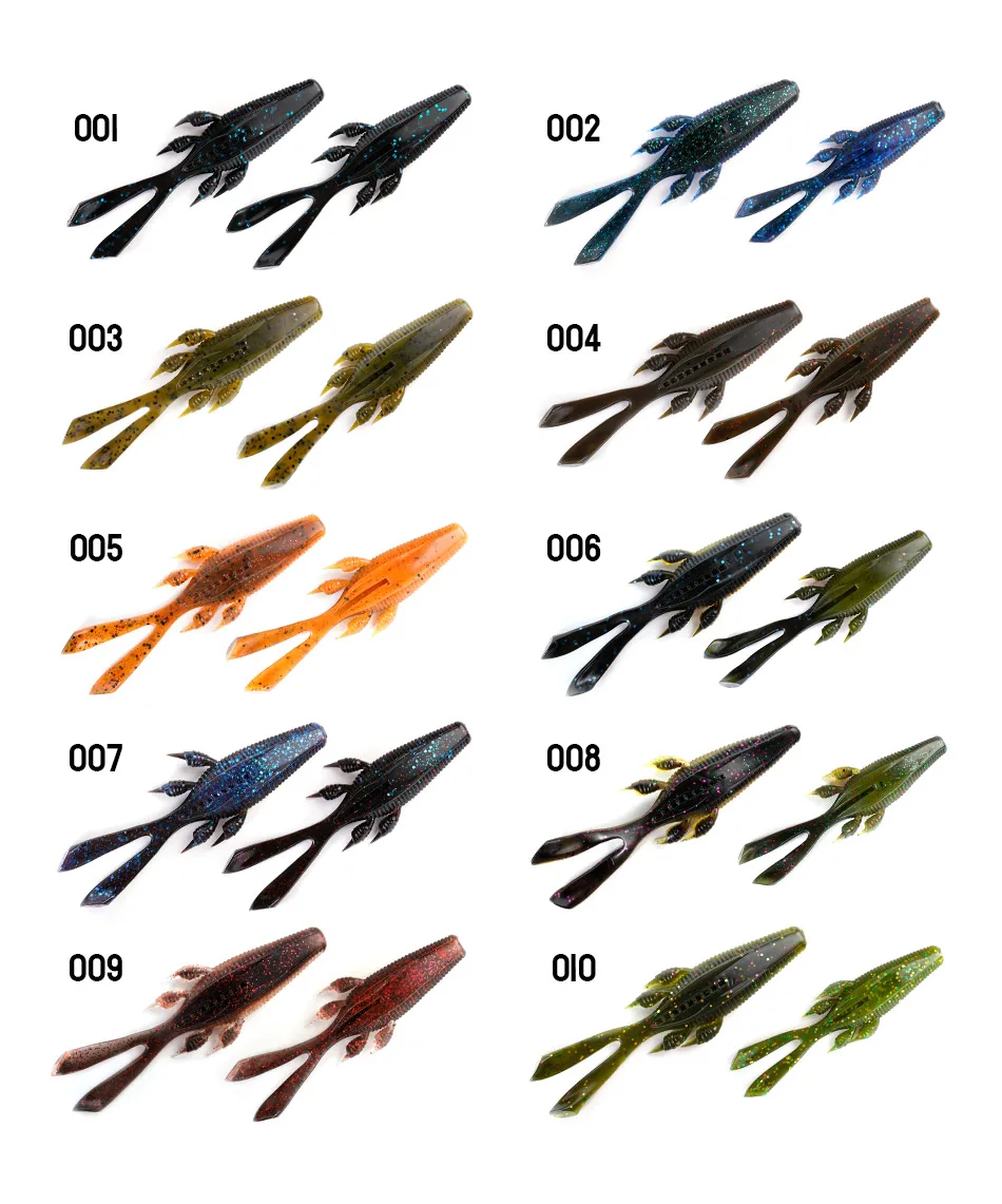 NOEBY Buggy Craw Weichplastik-Köder 10,5cm 8,8g Silikon-Craw-Köder Punching Rig für Barsch und Flussbarsch Angeln – Detail 6