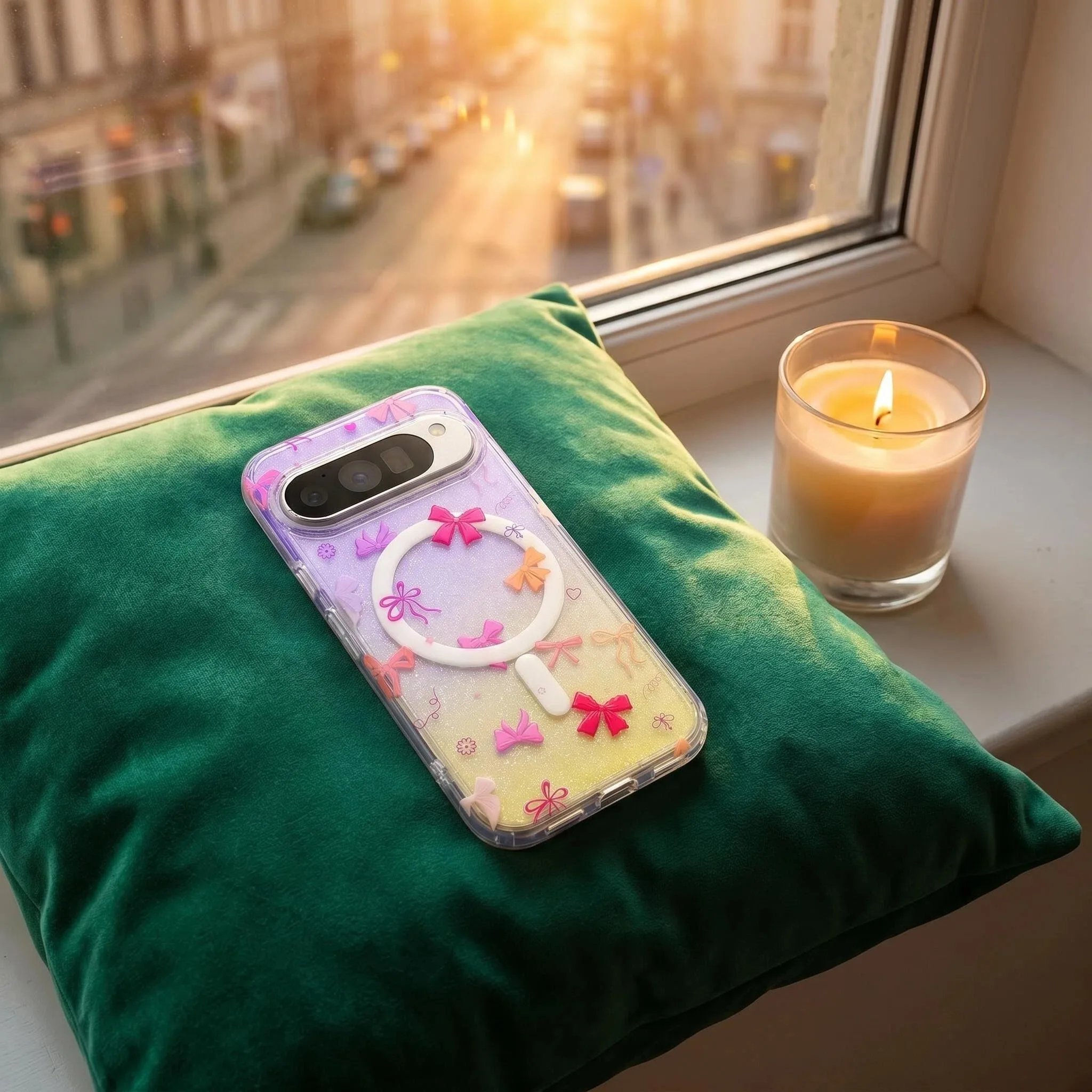 Transparent Blue Light Anti-Drop Airbag Phone Case