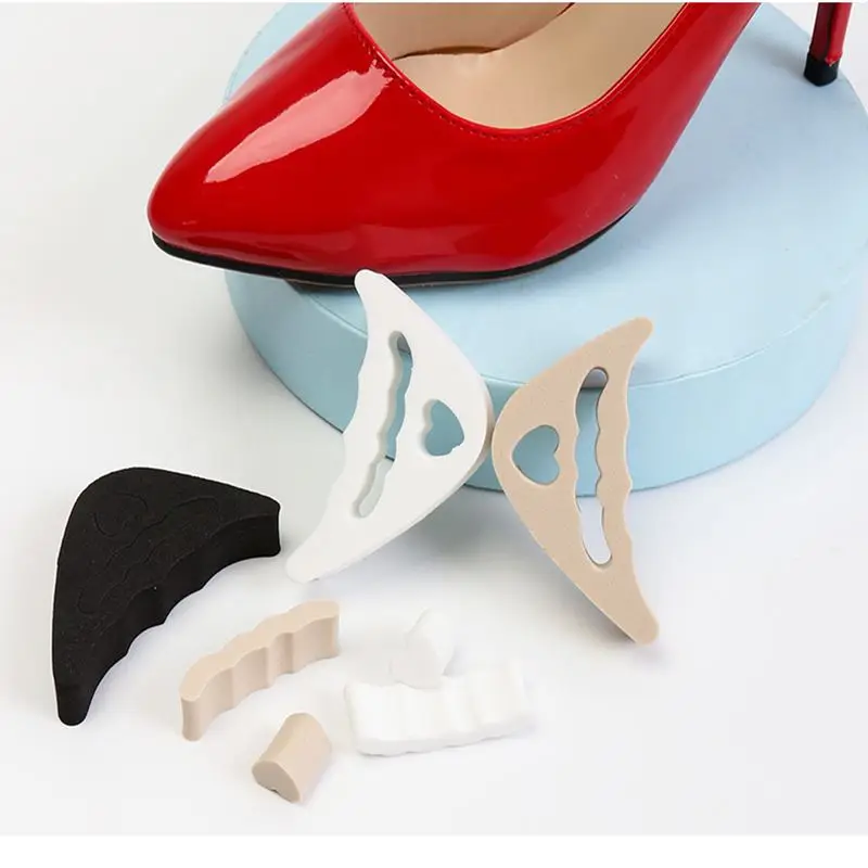 Shoe Insoles Forefoot Pads Toe Pads 1pair Women High Heel Toe Plug Insert Shoe Front Filler Cushion Pain Relief Protector Accessories