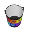 Custom Colorful Smiling Big Mouth Critters Group Laundry Hamper Large Storage Basket Scarry Animated Game Nursery Toy Organizer 3