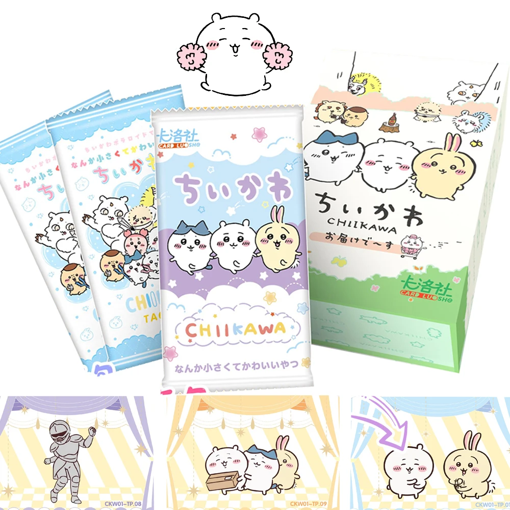 

Chiikawa Cards Collection Anime Characters Hachiware Usagi Cute Double Sweet Mischievous Acrylic Card Birthday Gift For Children