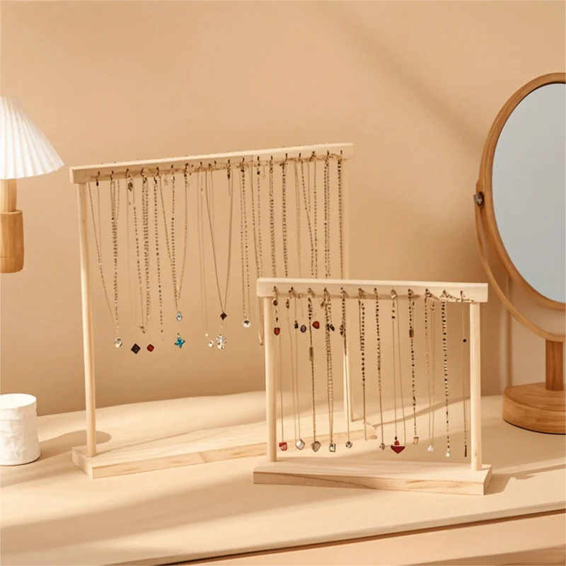 Wooden Jewelry Organizer Display Stand for Necklace, Earrings, and Bracelets – Countert... - SKU JDS00818 - UGI Packaging