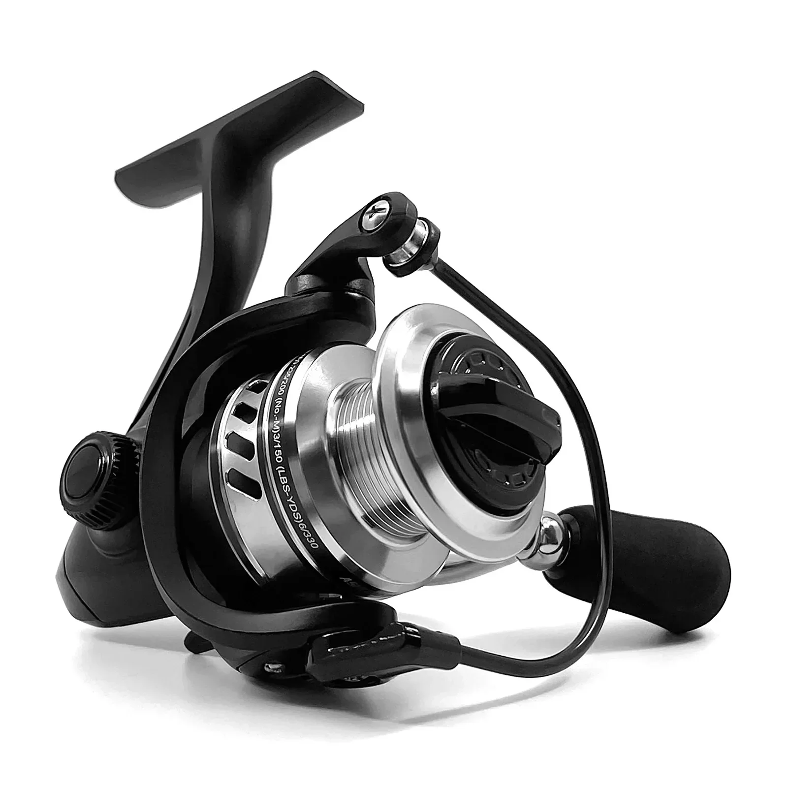 Carretel De Pesca Ashconfish - Molinete Para Água Doce E Salgada Com Linha De 109m - 5.0:1 7+1 BB