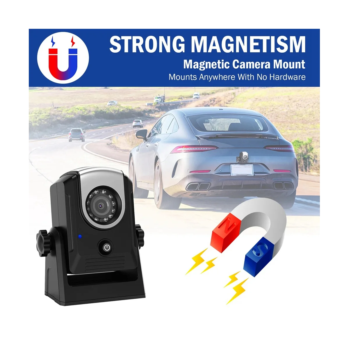 Wireless Backup Reversing Camera WiFi Dashboard Camera Work with Phone