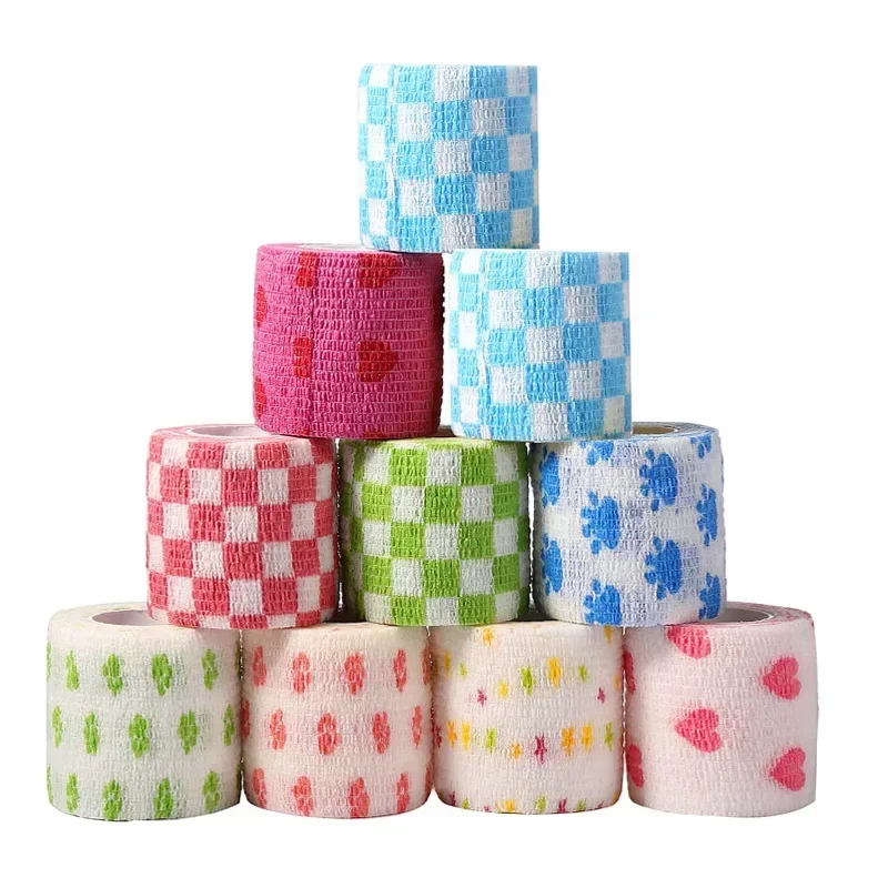 Self-adhesive Elastic Bandage for Pet Nonwoven Bandage Cover Protector Dog Outdoor Retractable Sports Tape Self Adherent