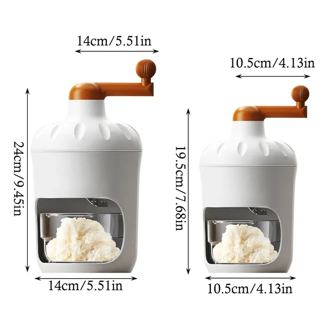 Manual Ice Shaver Portable Snow Ice Machine Small Manual Crank Smoothie Maker Snow Ice Crusher For Outdoor Picnics 6