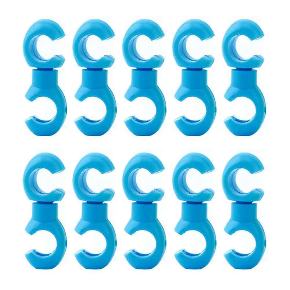 Rotatable Bicycle Brake and Gear Cable Clips for Enhanced Cycling Performance - 10-Pack