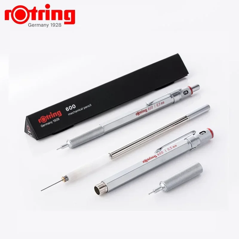 육각 스케치 드로잉 기계 바디 펜슬, 금속 0.5mm, 회전 600 거치대, 전문 0.7mm