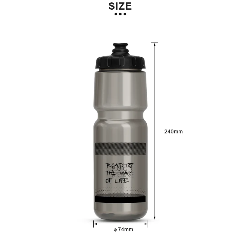 RIDERACE Bicycle Water Bottle 750ML PP5 Plastic For Outdoor Running Climbing Sports Squeeze Mug Cycling Kettle Portable Bike Cup