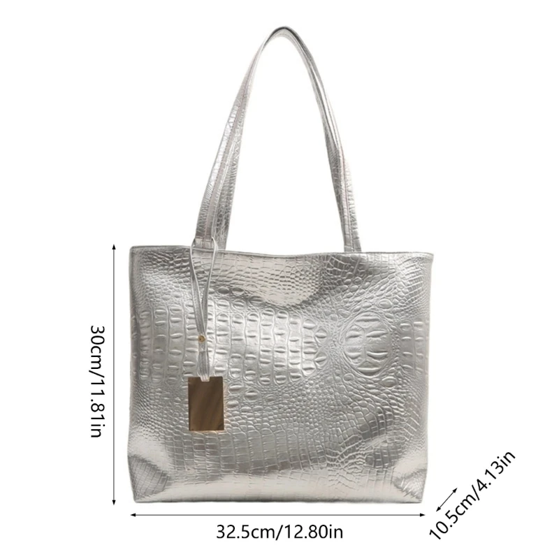 Womens Shoulder Bag Large Capacity Handbag PU Leather Shopping Dating Bag