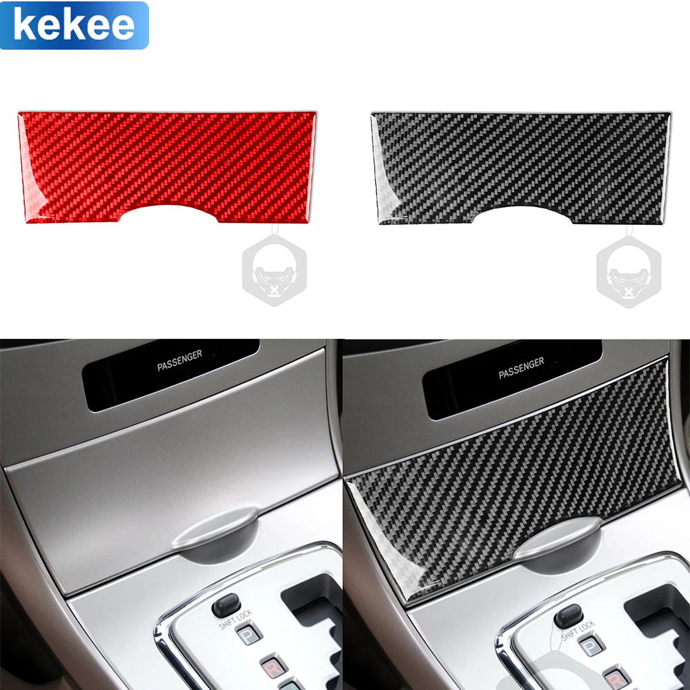 

For Toyota Corolla 2009 2010 2011 2012 2013 Center Storage Box Panel Cover Real Carbon Fiber Sticker Car Interior Accessories