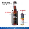 ZONESUN Capping Machine for Screwing Bottle Jar Plastic Aluminum Closure Lid Twist-off Top Packaging Production ZS-XGCC2 5