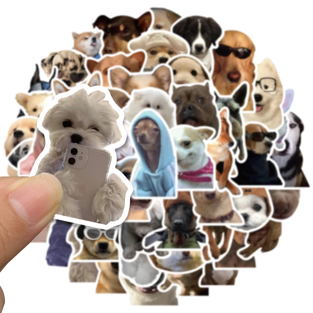 Animal Stickers Kawaii Cat Dog Funny Meme Decals 10/30/50/100pcs For DIY Skateboard Scrapbook Laptop Car Kids Toy
