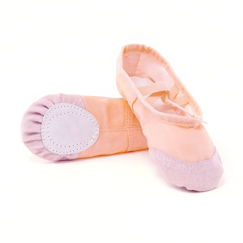 flat canvas head black white soft Zapatos De Punta De balleriny BD ballet belly gym yoga dance shoes children woman 4