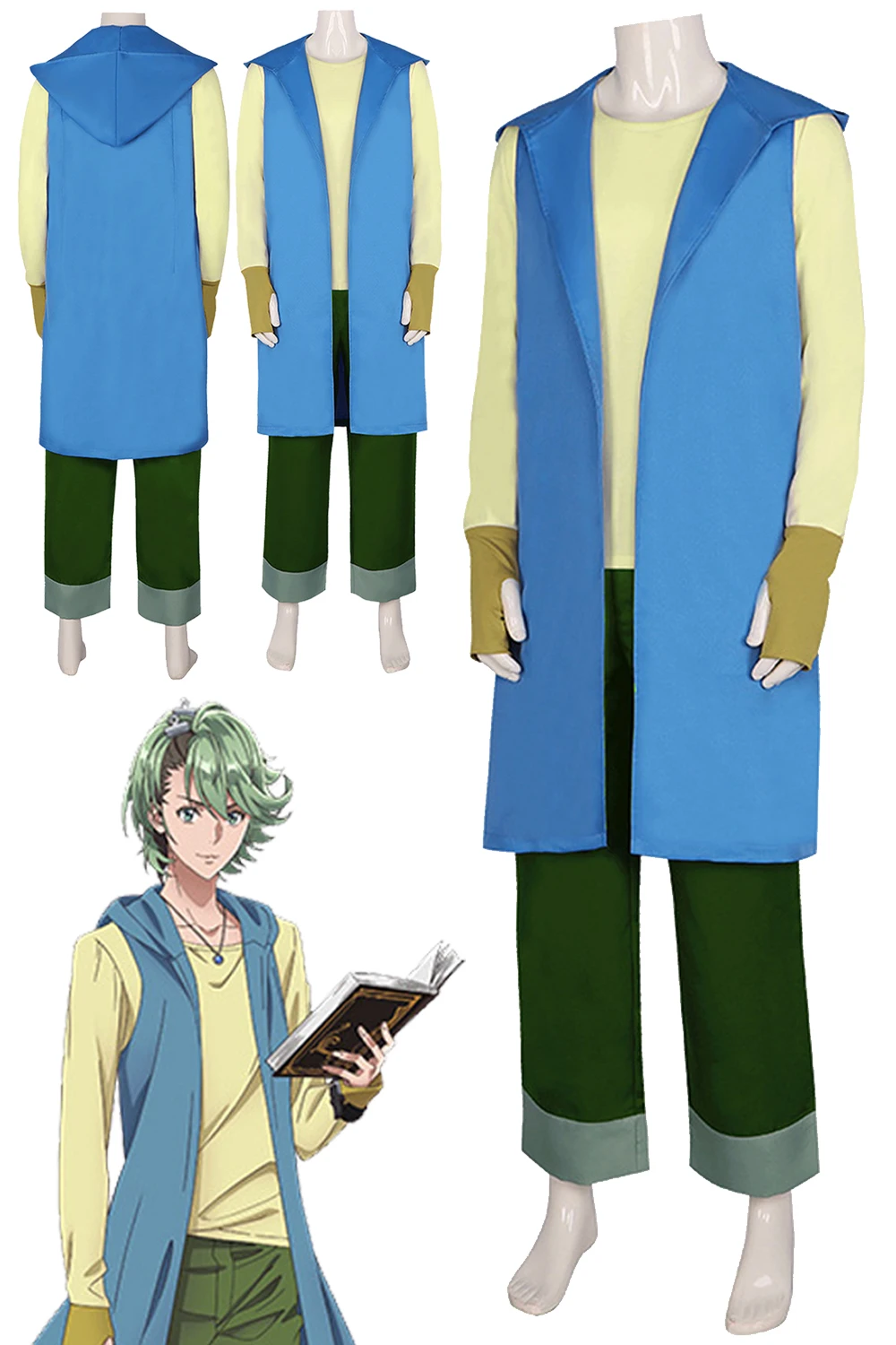 

Philip Cosplay Fantasty Men Anime Fuuto Tantei Costume Coat Pants Set Halloween Carnival Suit For Disguise Male Men Adult