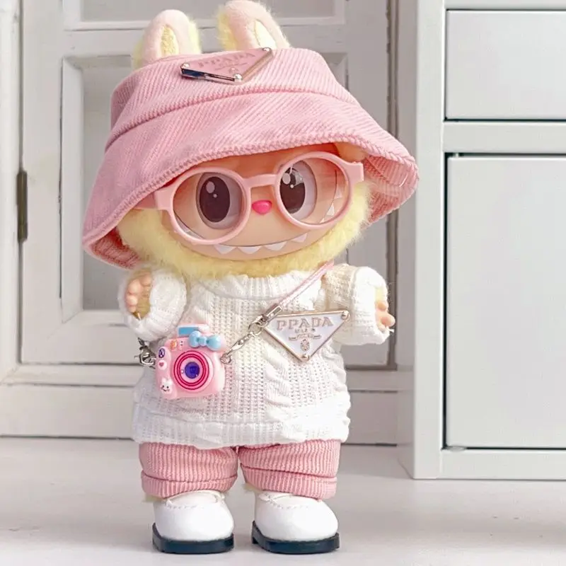 Macaron Suit Hoodie for Labubu Doll