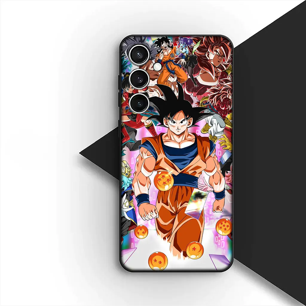 Dragon-Themed Soft Phone Cover - Goku & Friends Design