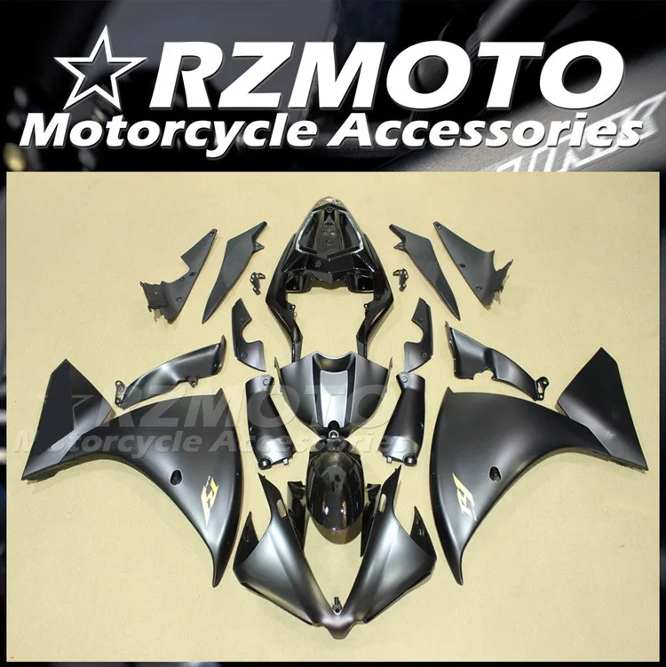 

New ABS Motorcycle Bike Whole Fairings Kit Fit for YAMAHA YZF - R1 2012 2013 2014 12 13 14 Bodywork set Black Glossy Matte